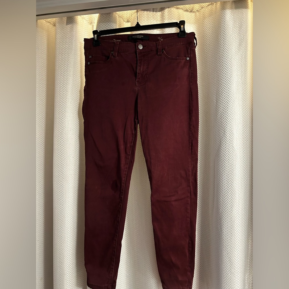 Liverpool burgundy jeans
